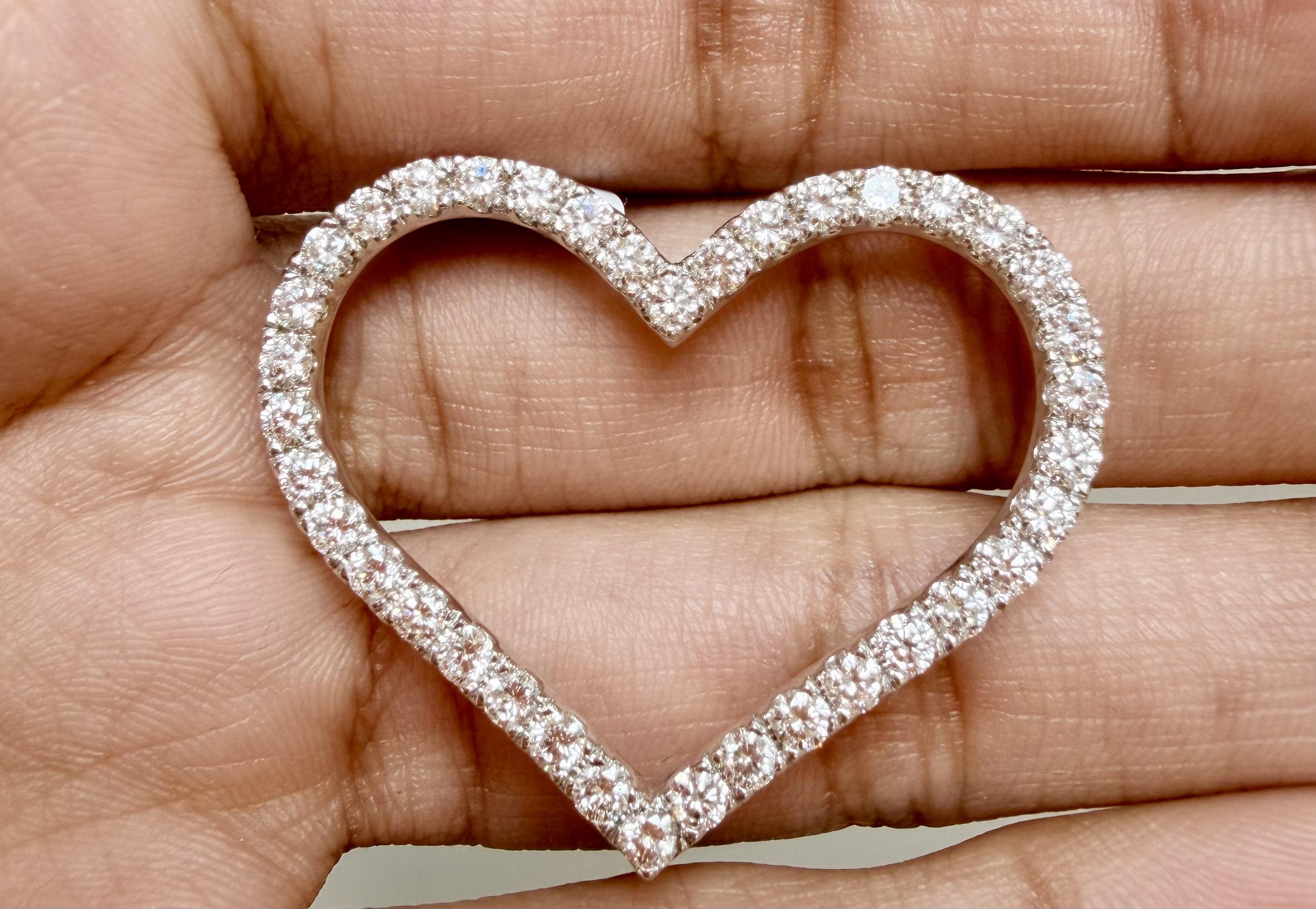 Fashion Pendant, 14K White Gold, stock 551457