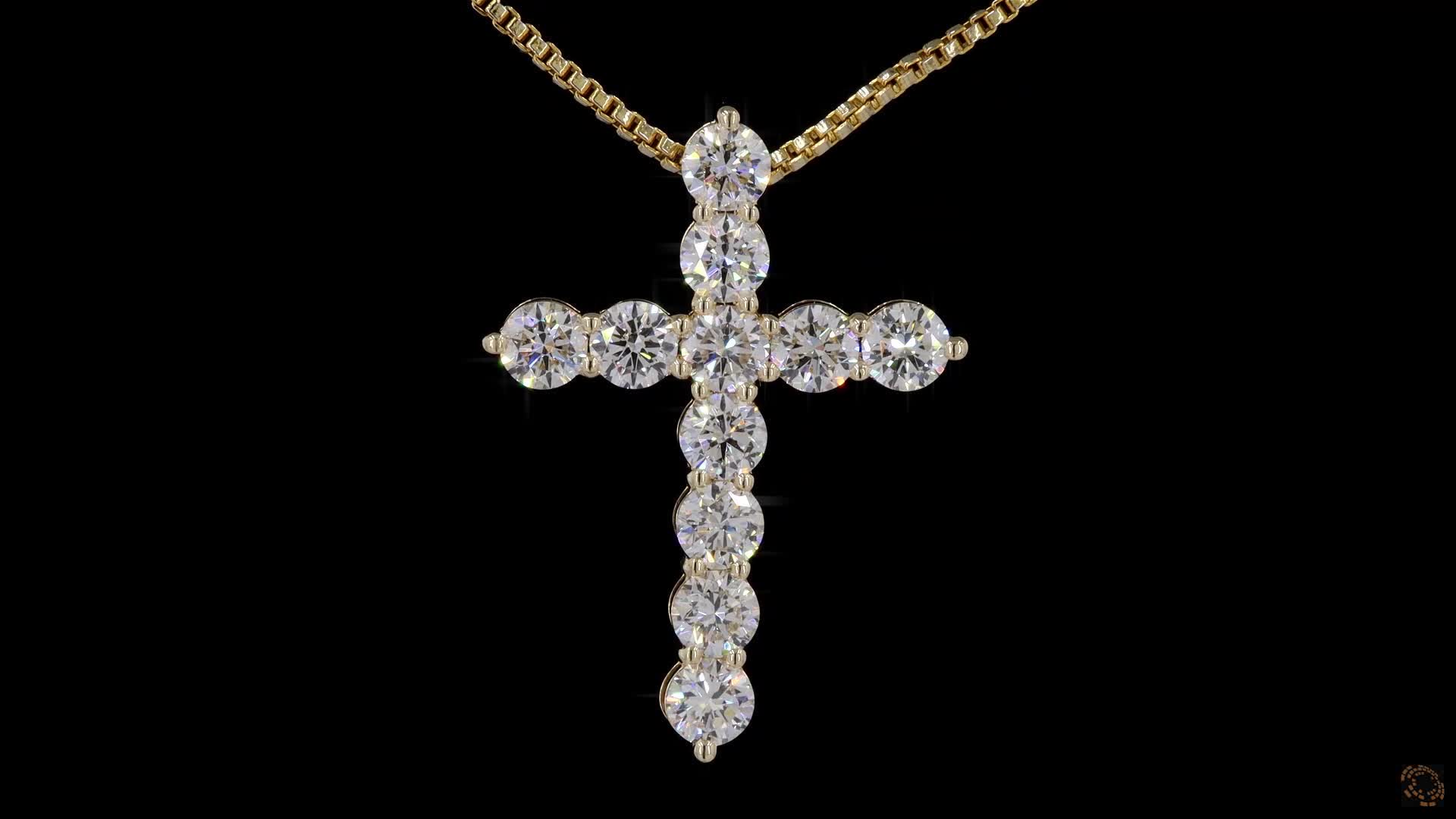 Fashion Pendant, 14K Yellow Gold, stock CR2-0.2-Y