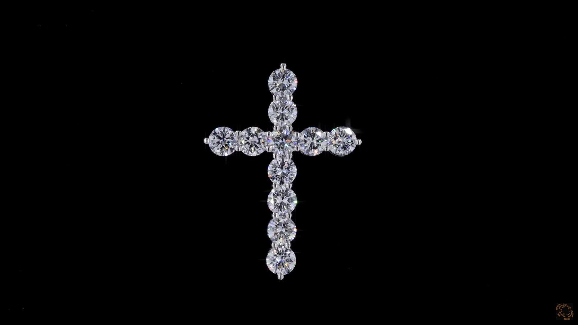 Fashion Pendant, 14K White Gold, stock CR5-0.5-W