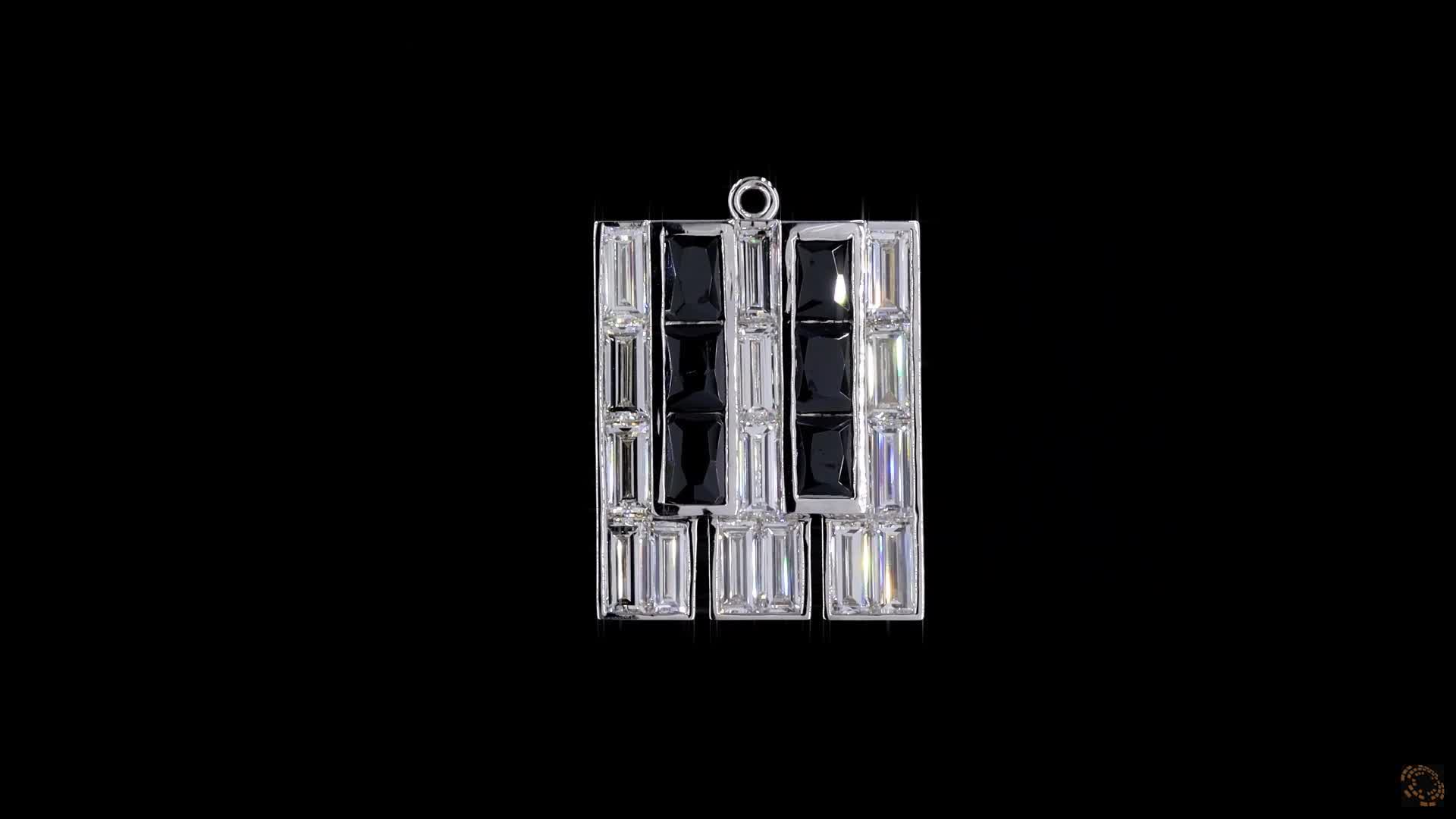 Pendant, 14K White Gold, stock GD-2045