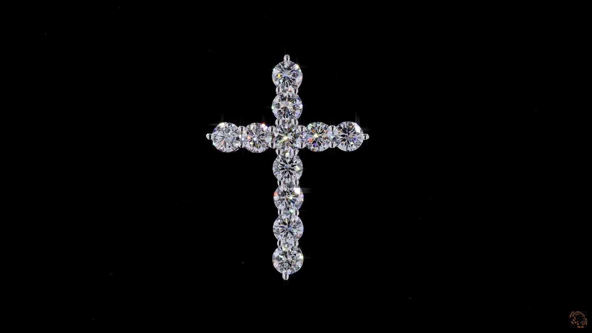 Fashion Pendant, 14K White Gold, stock CR2-0.2-W