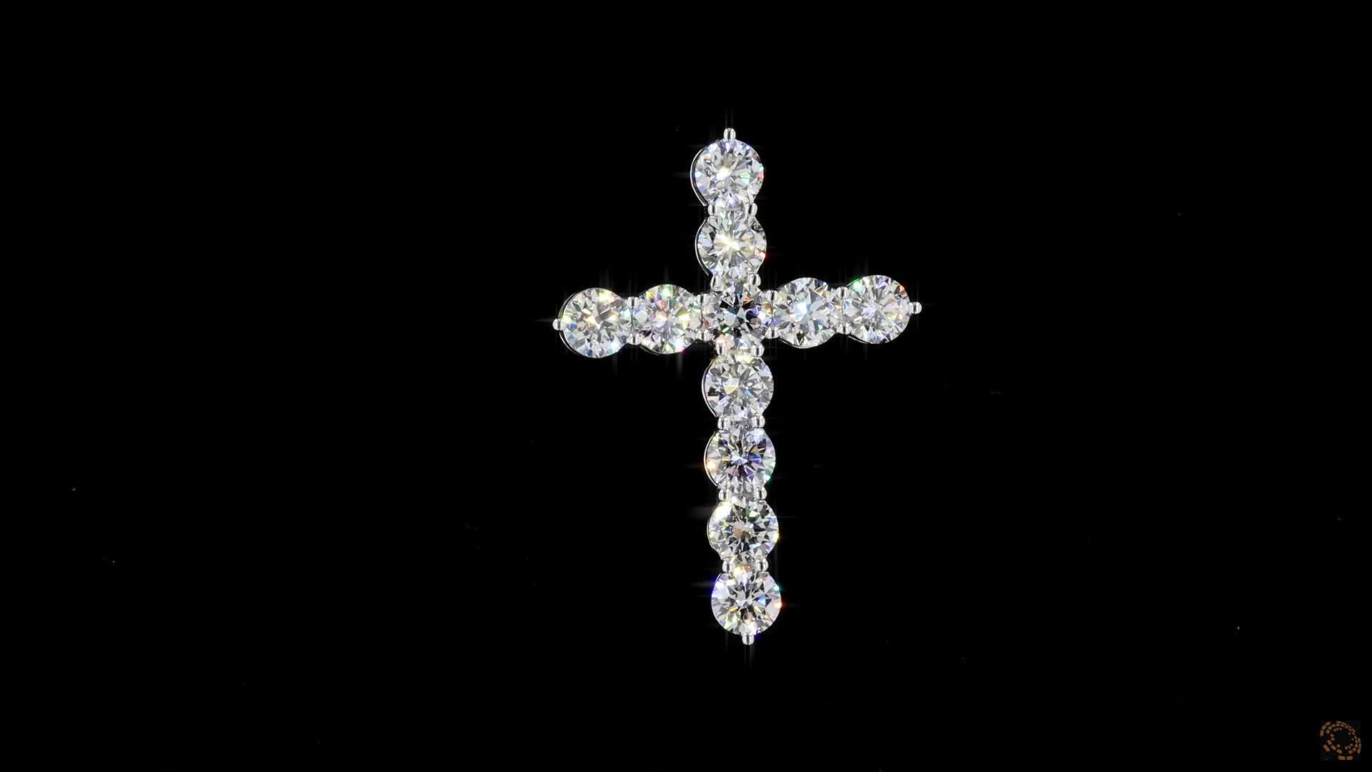 Fashion Pendant, 14K White Gold, stock CR1-0.1-W