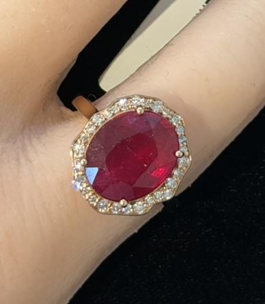 Engagement Ring, 14K Rose Gold, stock 1065860