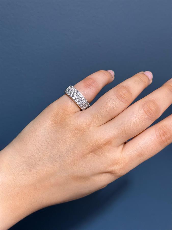 Eternity Band, 14K White Gold, stock 161550