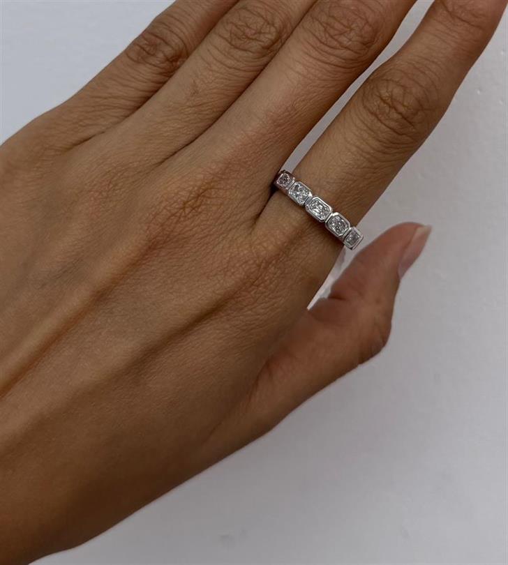 Eternity Band, 14K White Gold, stock 301591