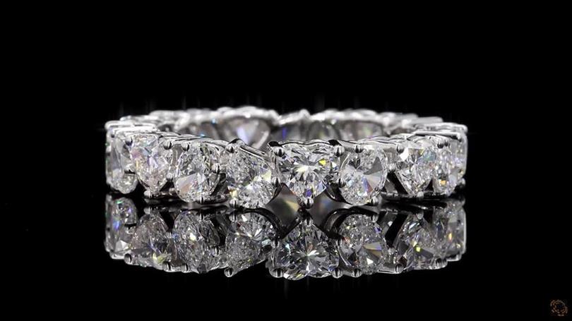 Eternity Band, 14K White Gold, stock 599261