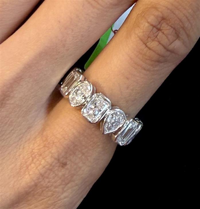 Eternity Band, 14K White Gold, stock 867245
