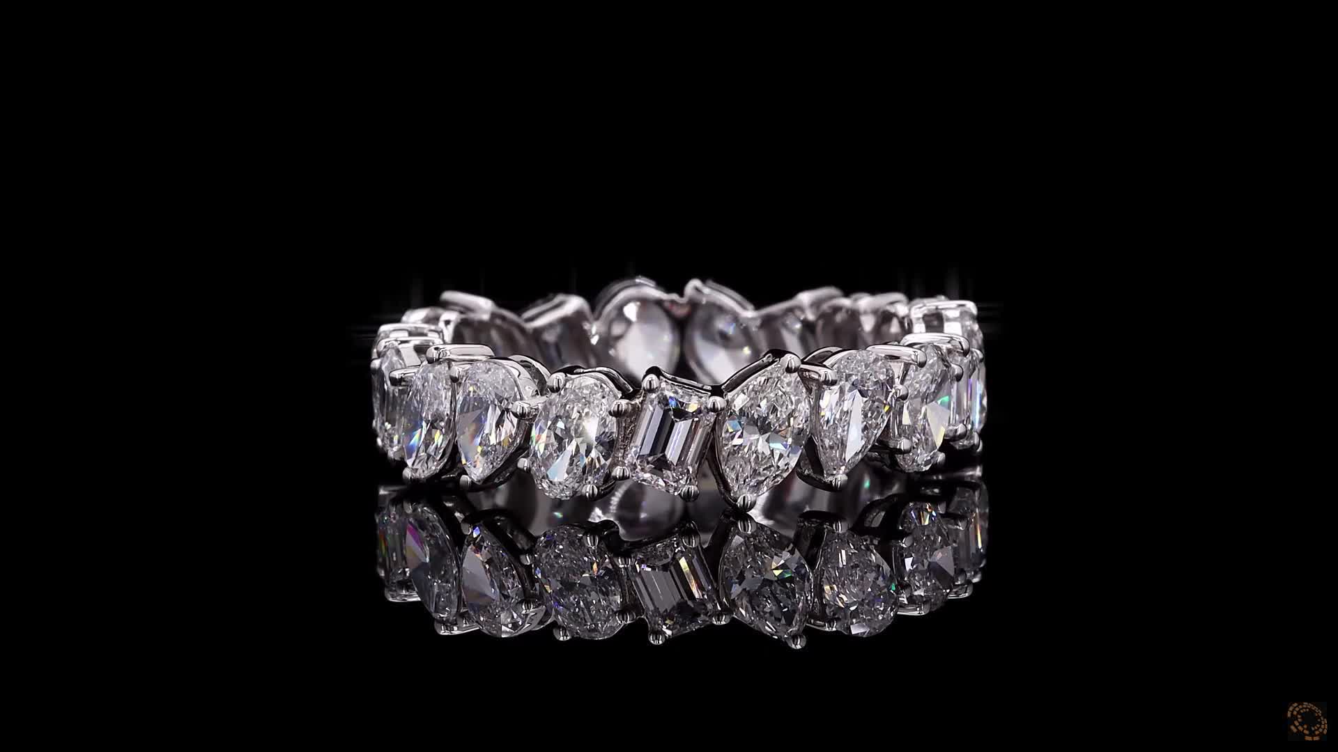Eternity Band, 14K White Gold, stock EBM-0.5-W6