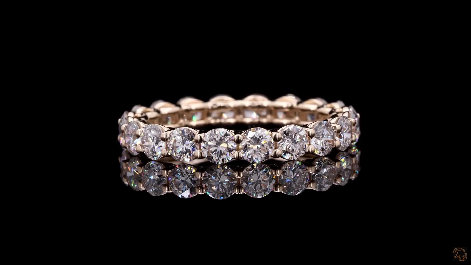 Eternity Band, 14K Yellow Gold, stock EBR-4.2-Y6.5