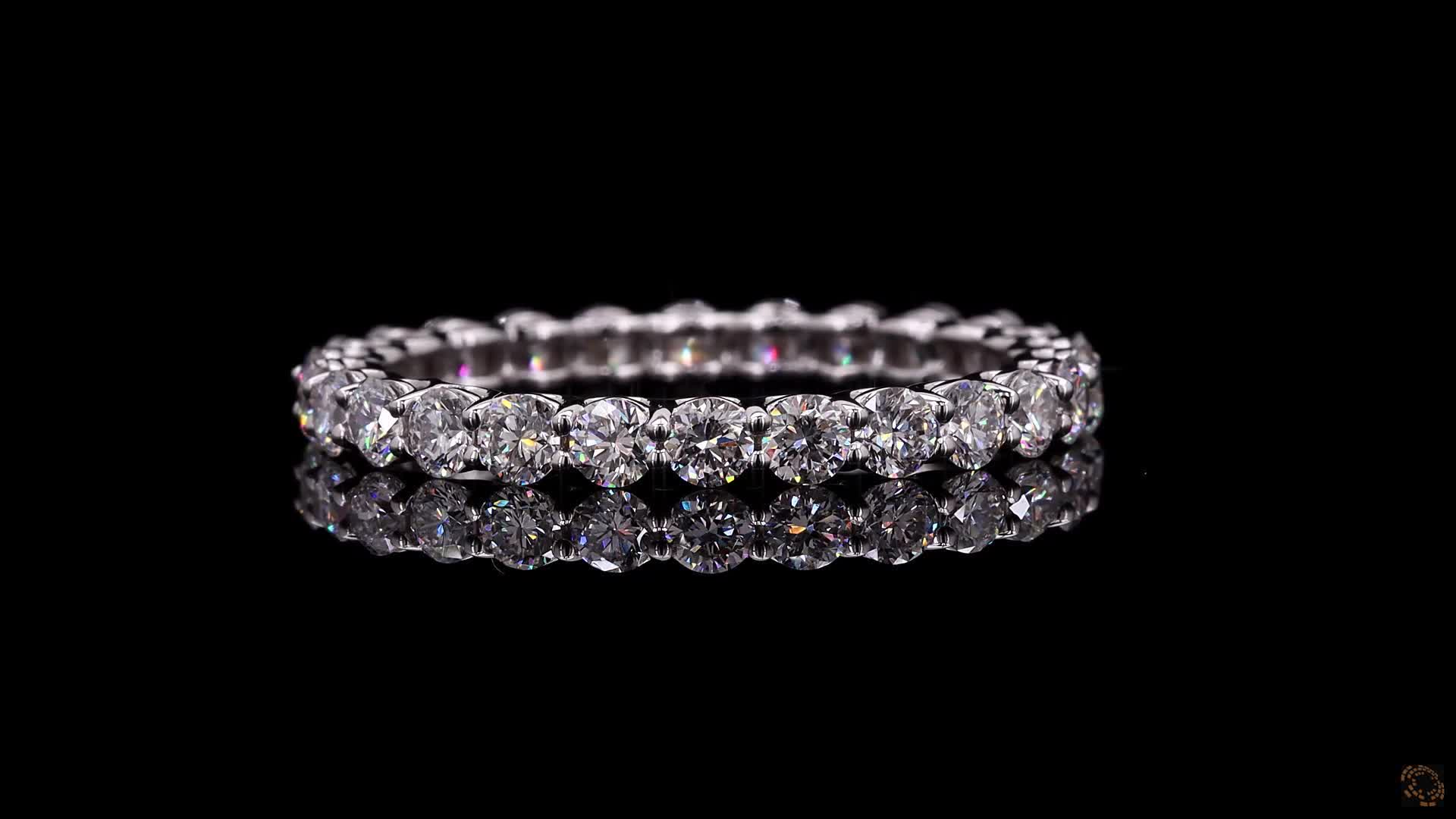 Eternity Band, 14K White Gold, stock EBR-4.6-W6.5