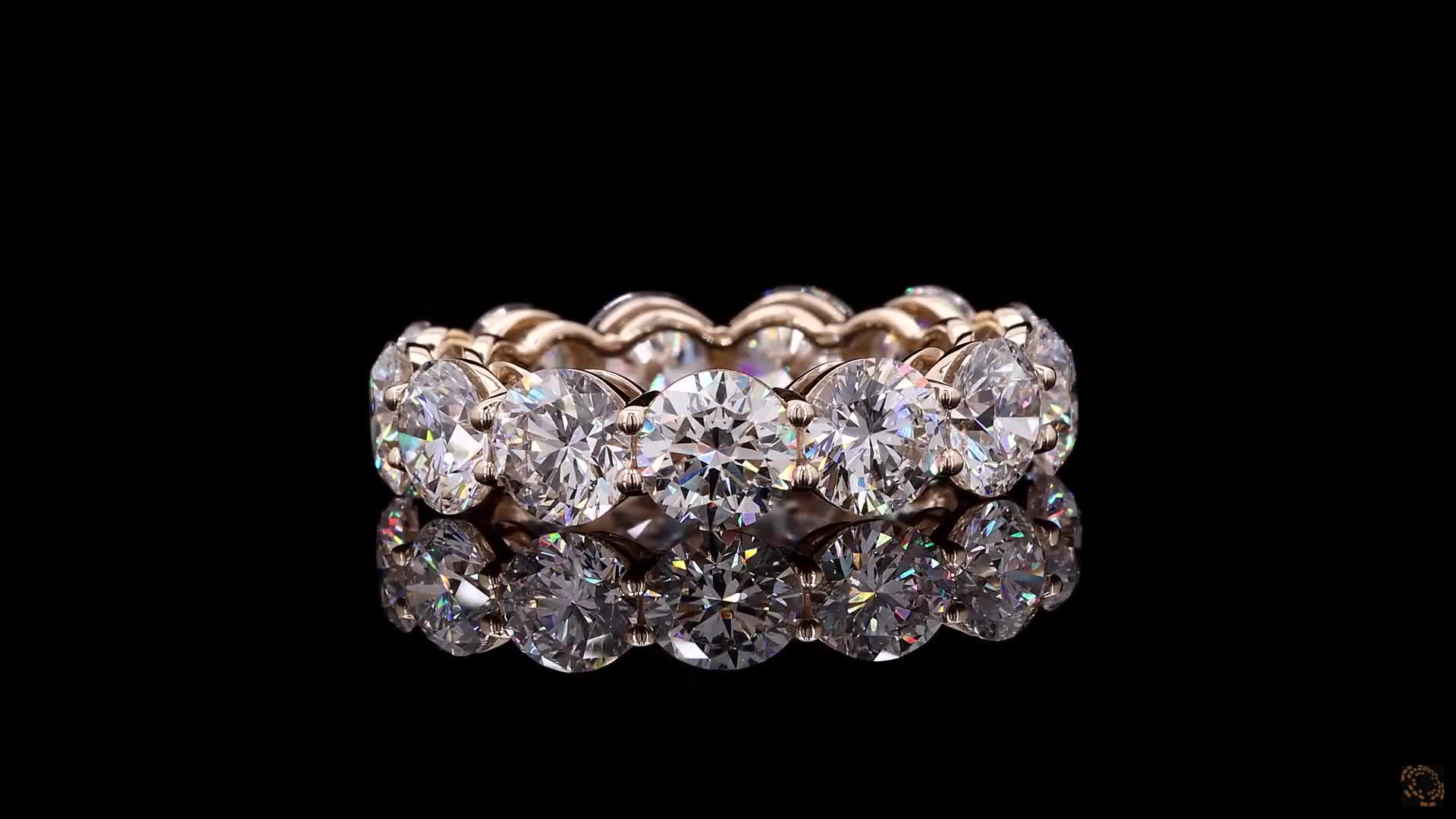 Eternity Band, 14K Yellow Gold, stock EBR-5.8-Y6.5
