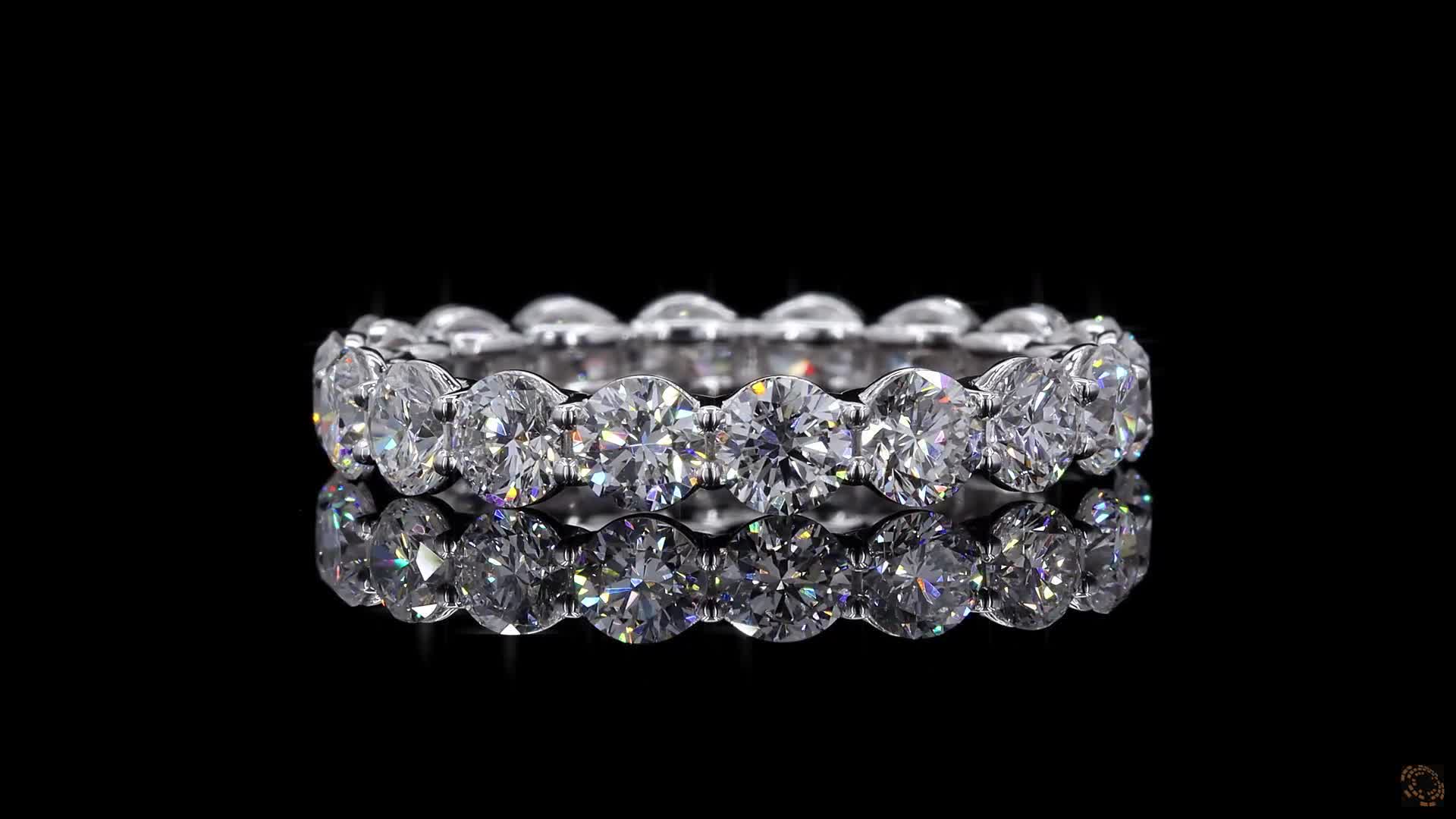Eternity Band, 14K White Gold, stock EBR-3.6-W5