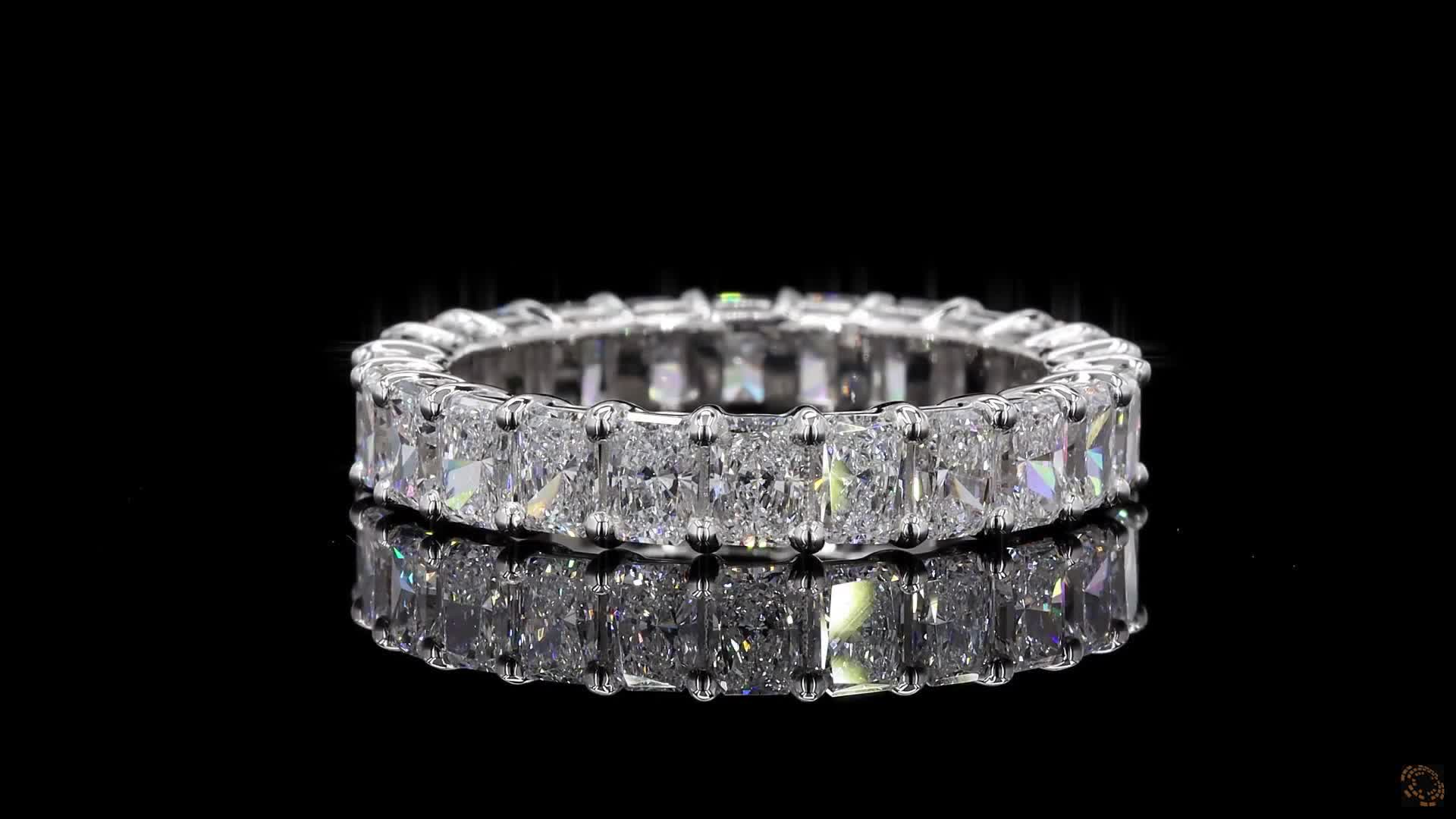 Eternity Band, 14K White Gold, stock EBRA-8-W5