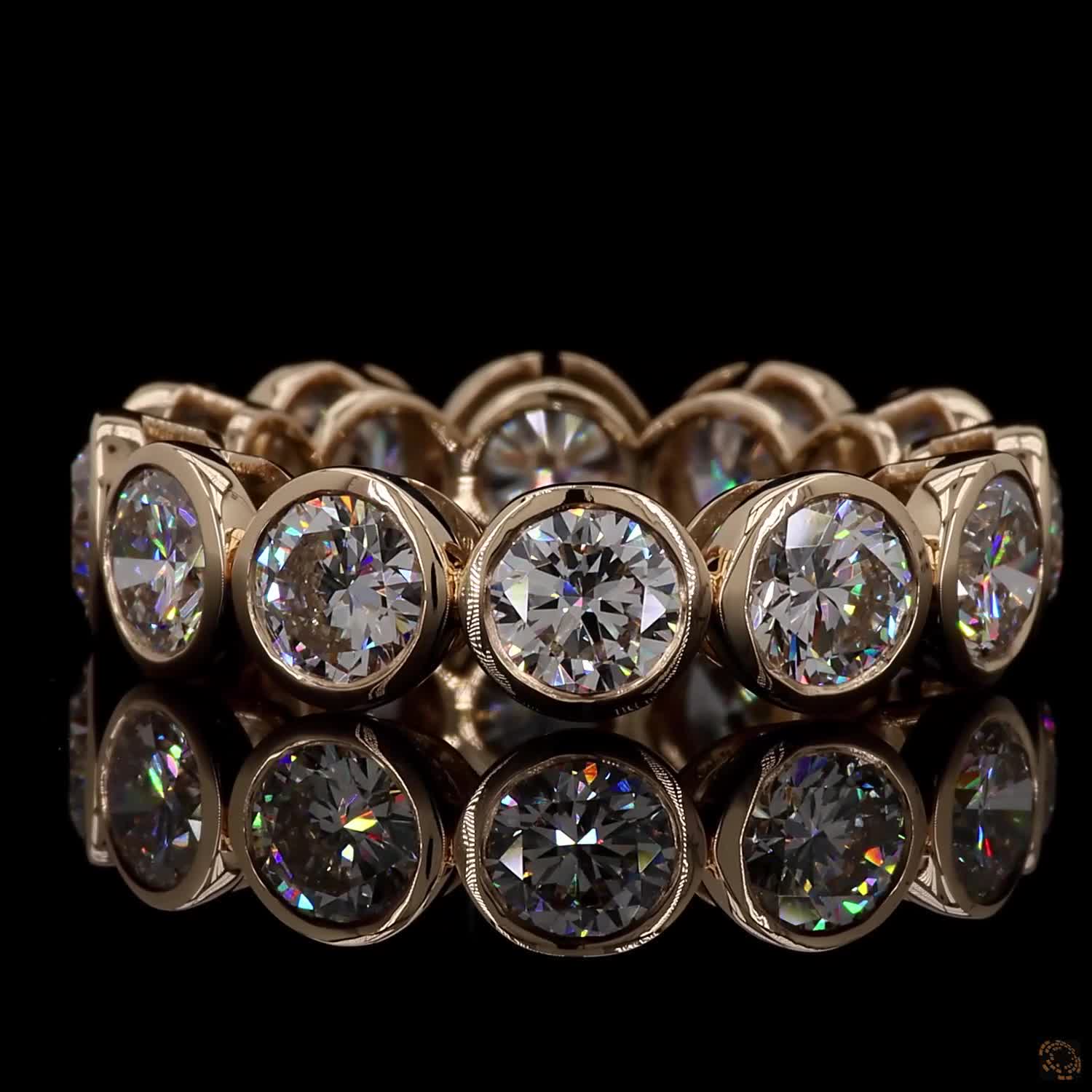 Eternity Band, 14K Yellow Gold, stock EBZBR8-Y6.5