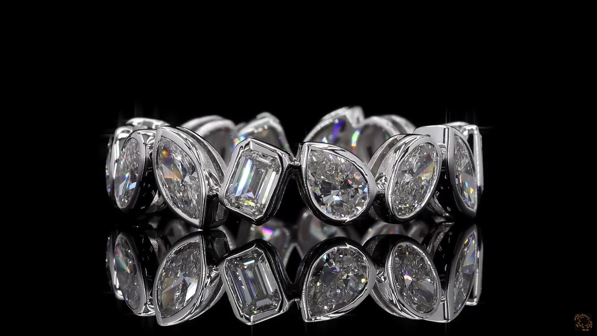 Eternity Band, 14K White Gold, stock EBZM-0.2-W6