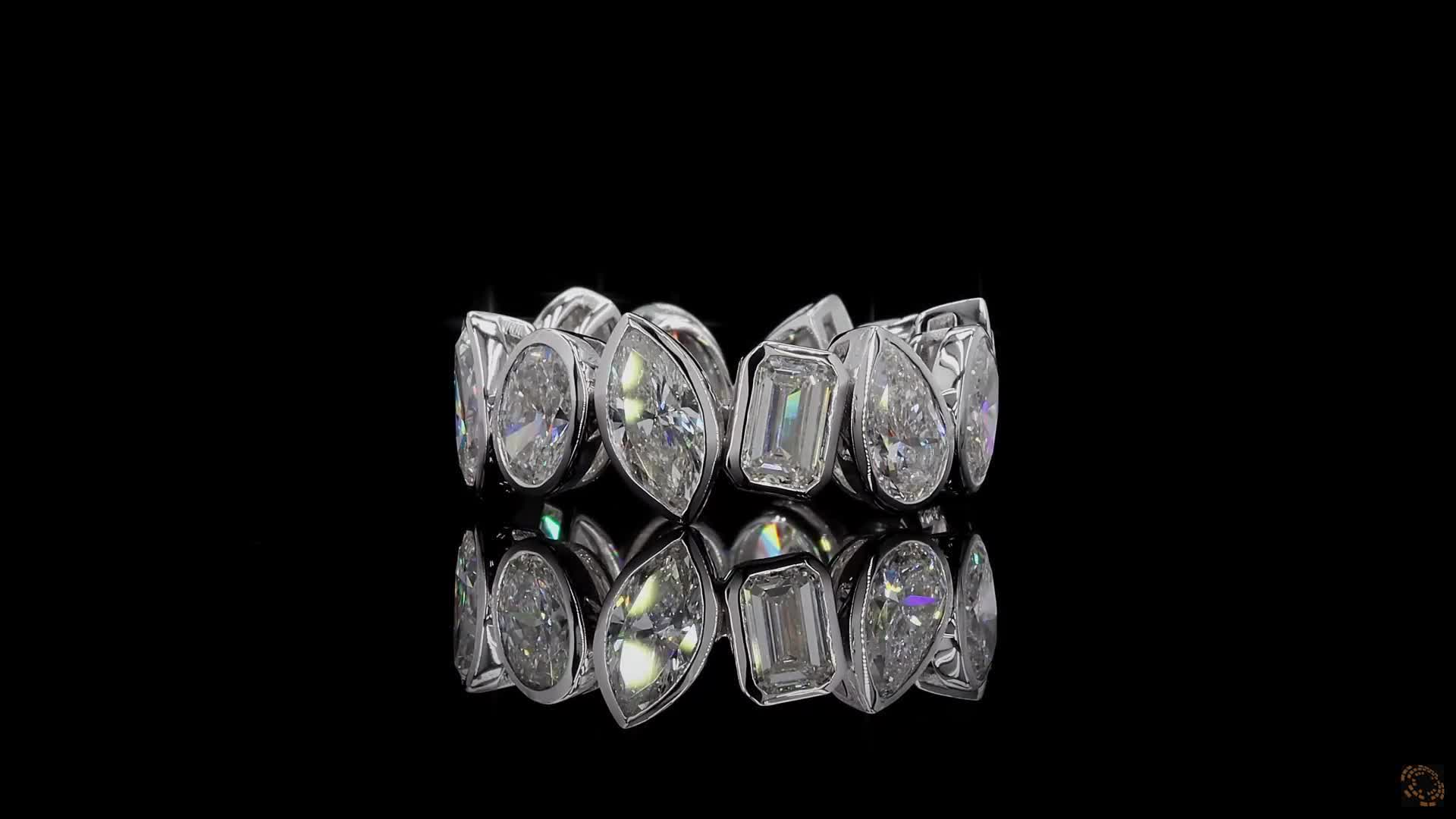 Eternity Band, 14K White Gold, stock EBZM-0.7-W7