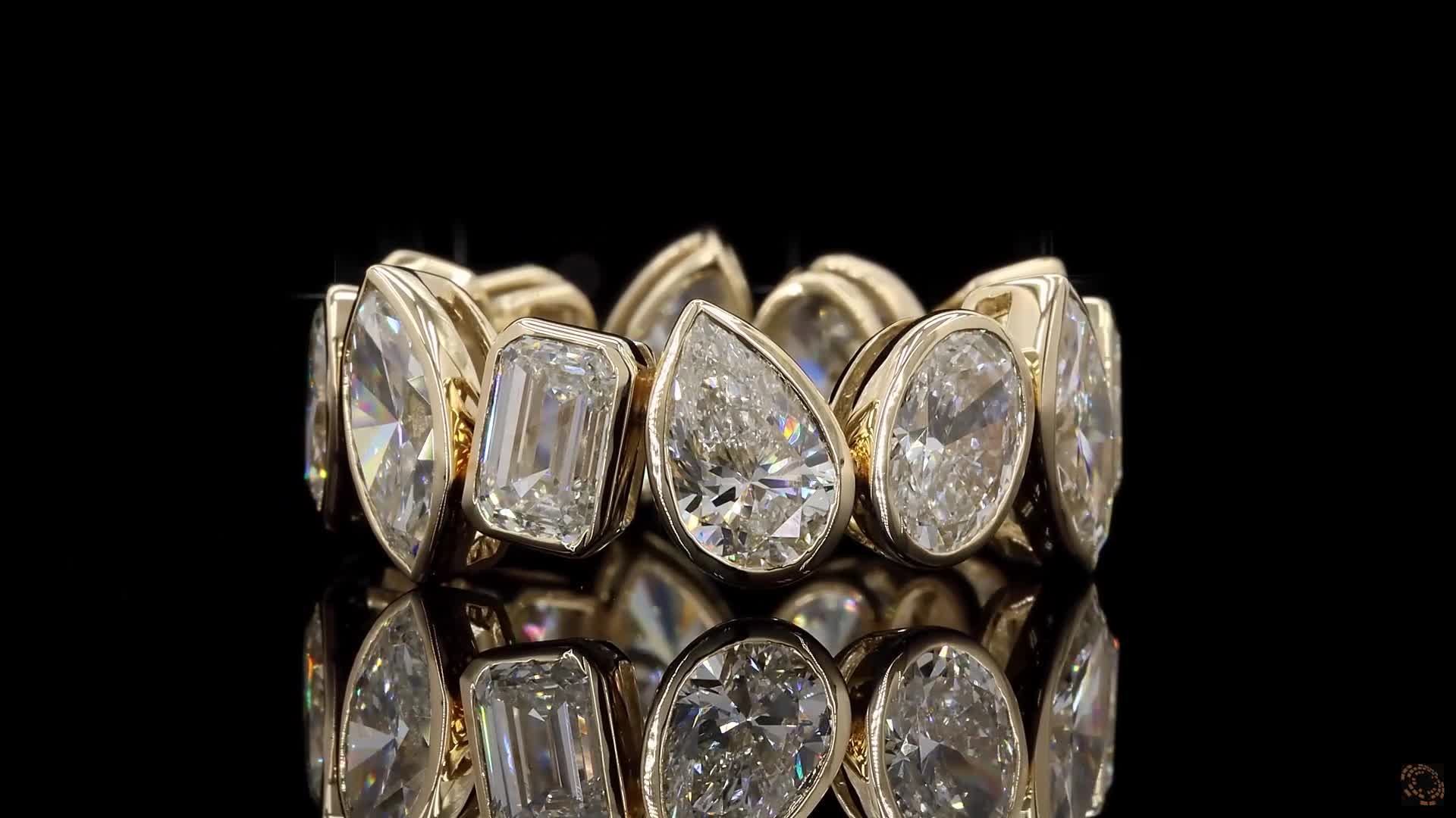 Eternity Band, 14K Yellow Gold, stock EBZM-0.7-Y7