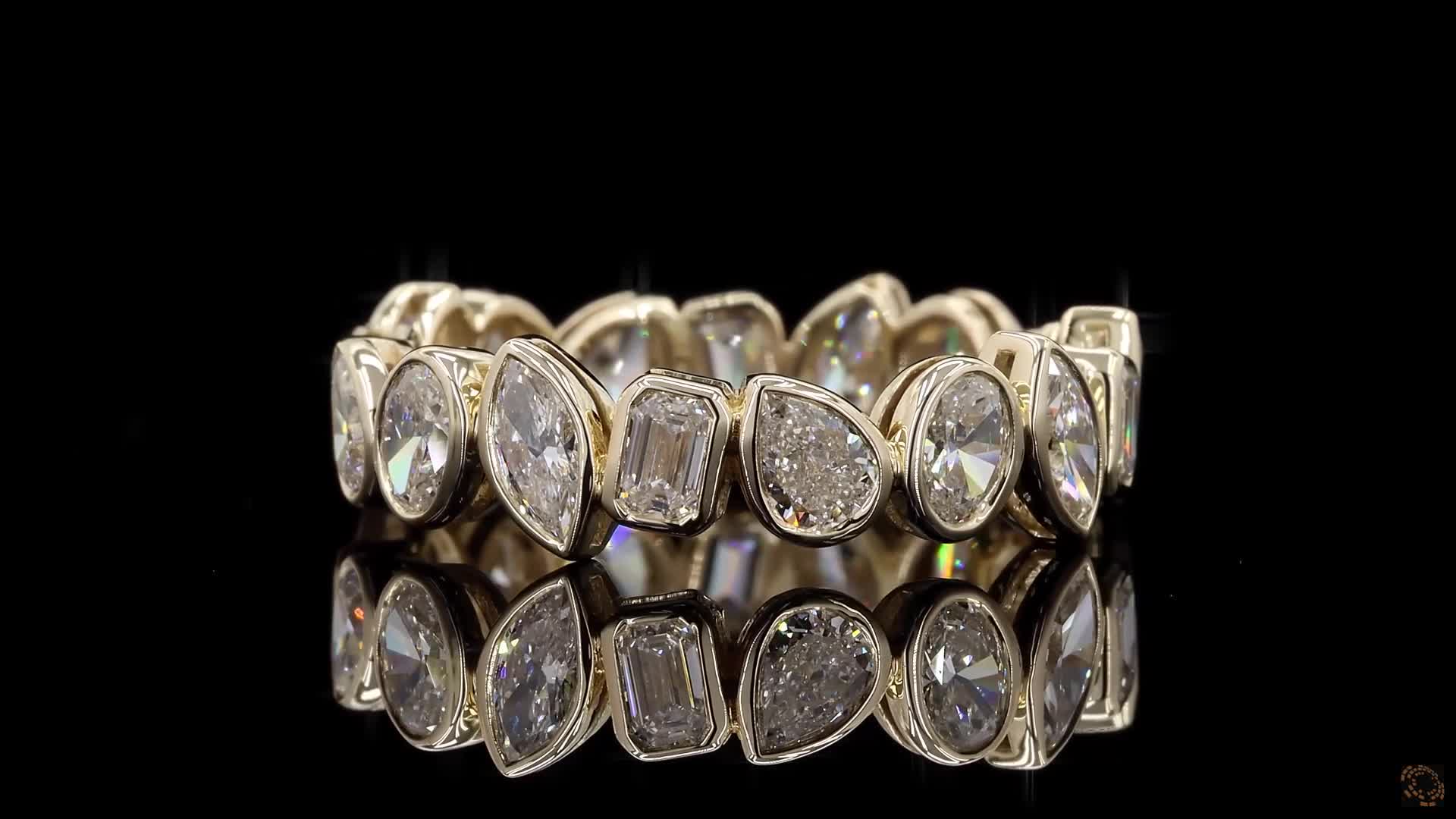 Eternity Band, 14K Yellow Gold, stock EBZM0.1-Y6.5