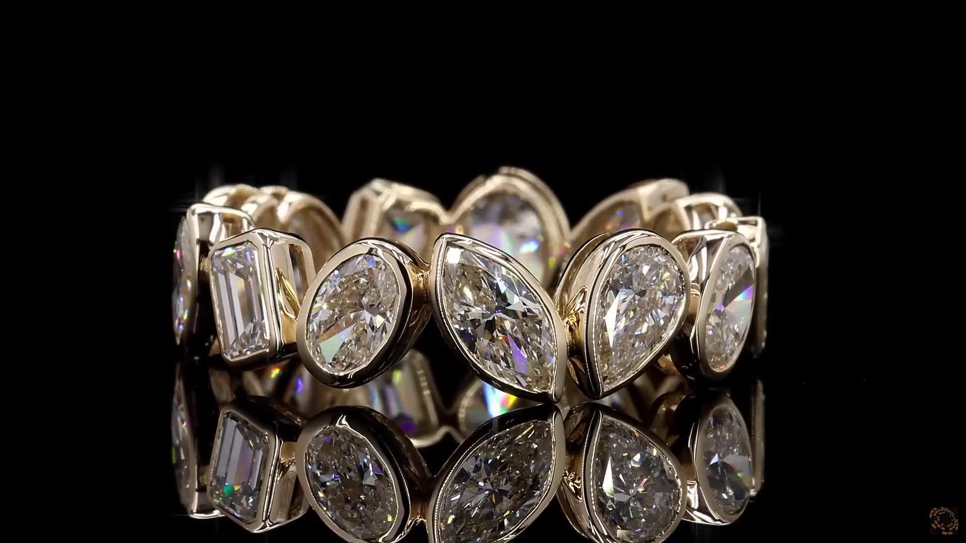 Eternity Band, 14K Yellow Gold, stock EBZM4-Y7