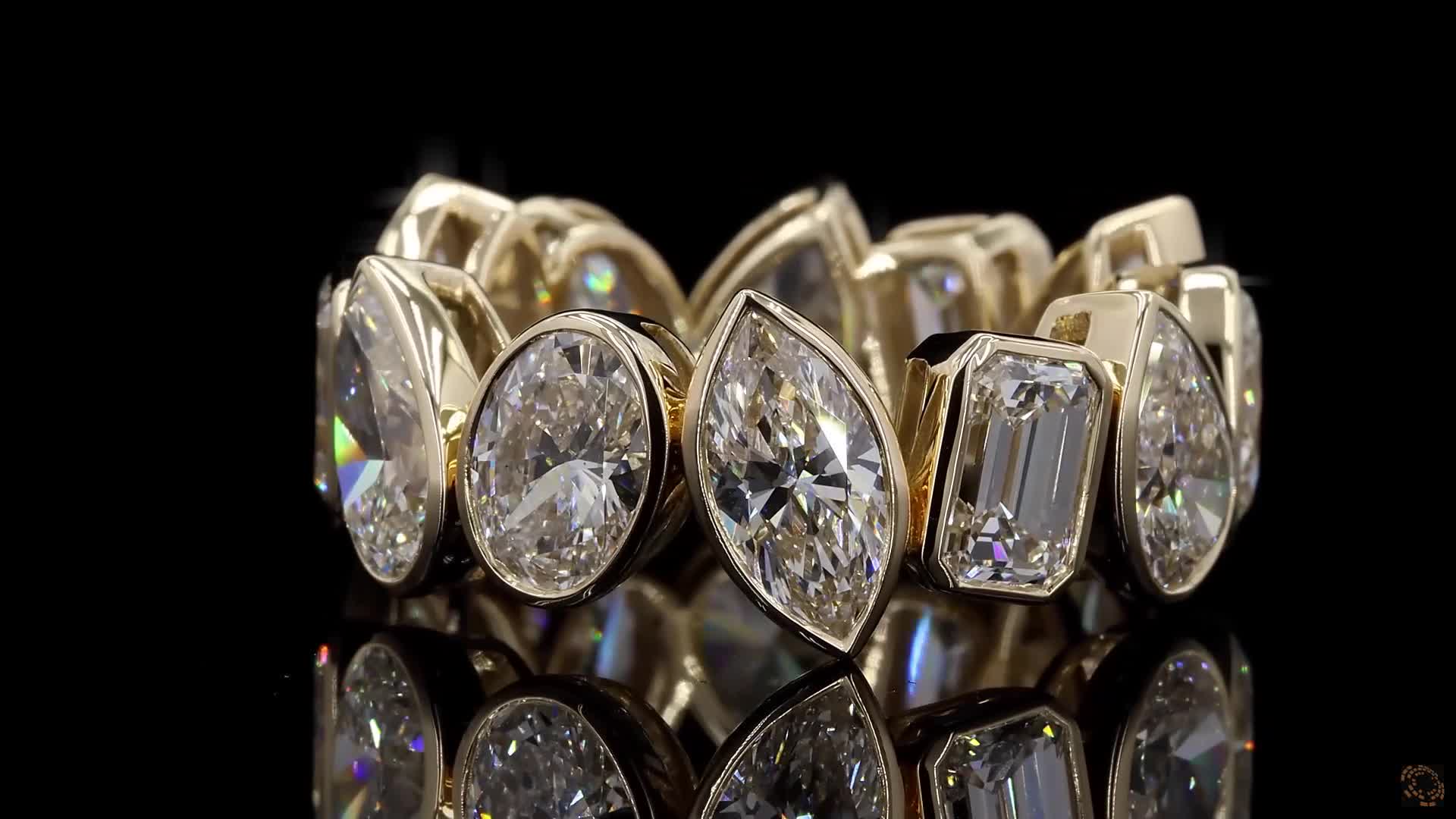 Eternity Band, 14K Yellow Gold, stock EBZM9-Y6.5