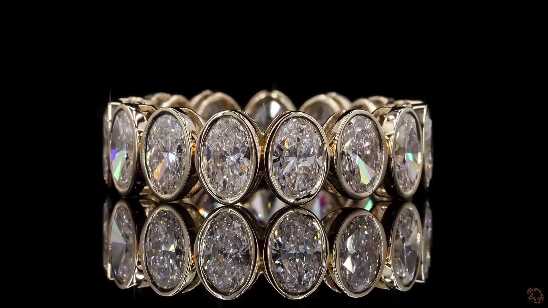 Eternity Band, 14K Yellow Gold, stock EBZO4-Y6.5