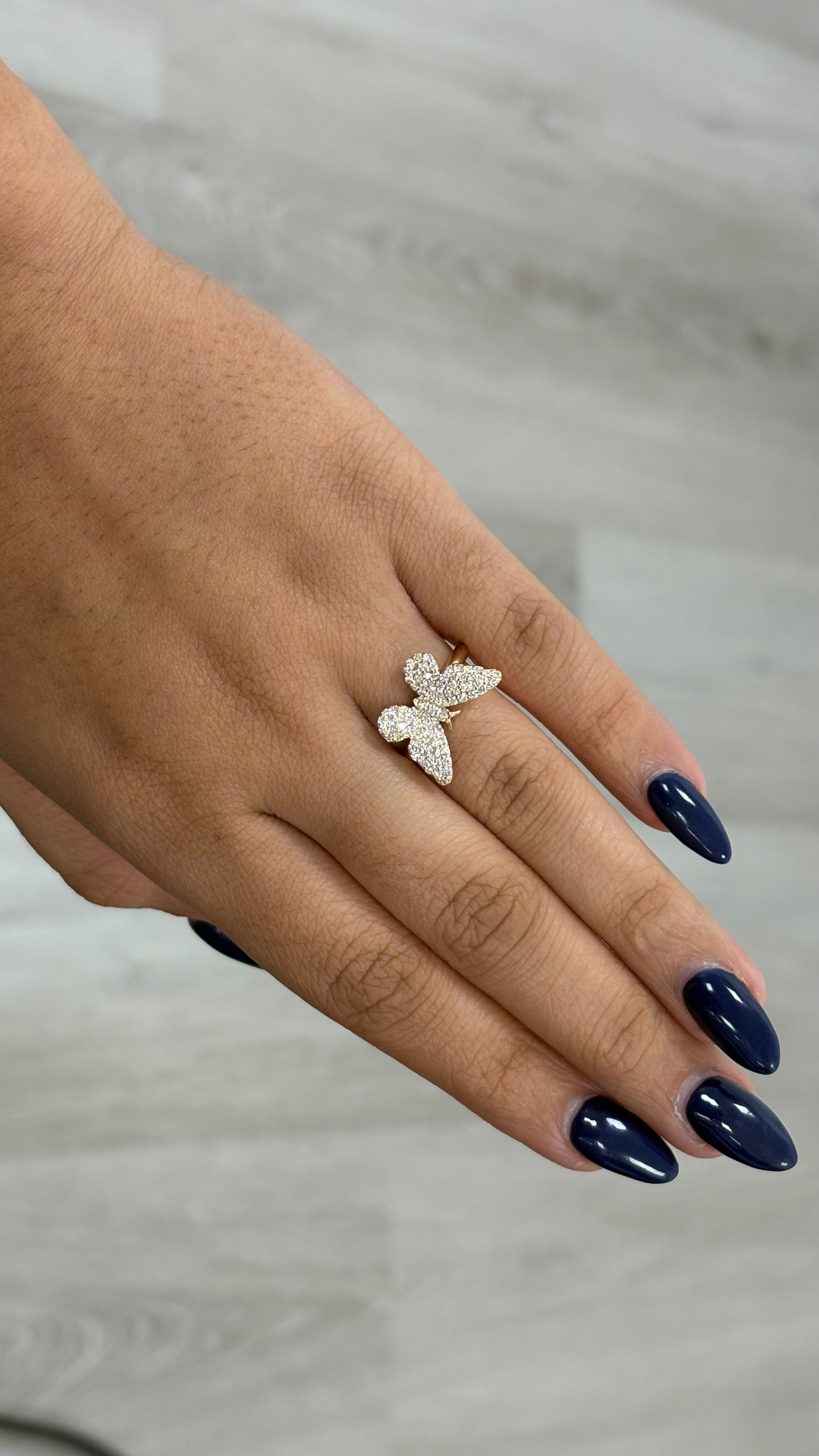 Fashion Engagement Ring, 14K Yellow Gold, stock ENG00813
