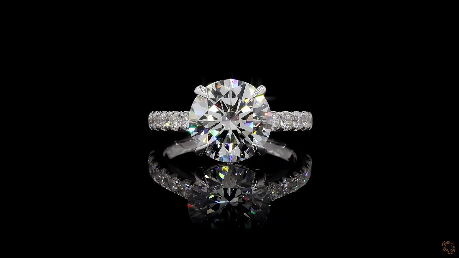 Solitaire Engagement Ring, 14K White Gold, stock GD-2640