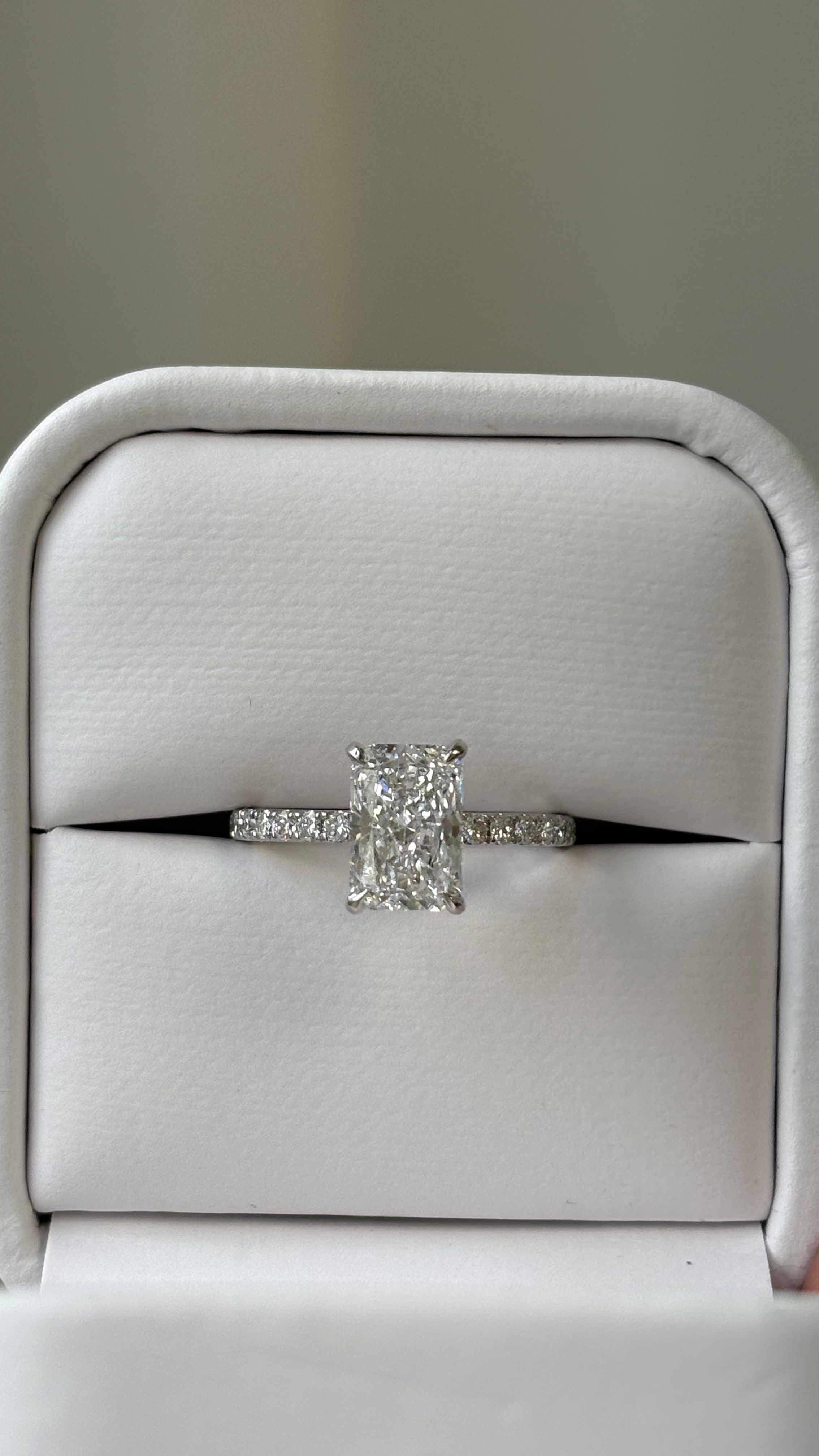 Engagement Ring, 14K White Gold, stock ENGR00021