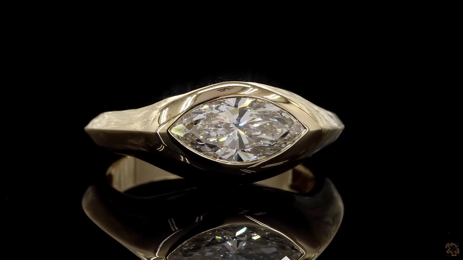 Fashion Engagement Ring, 14K Yellow Gold, stock 1705216