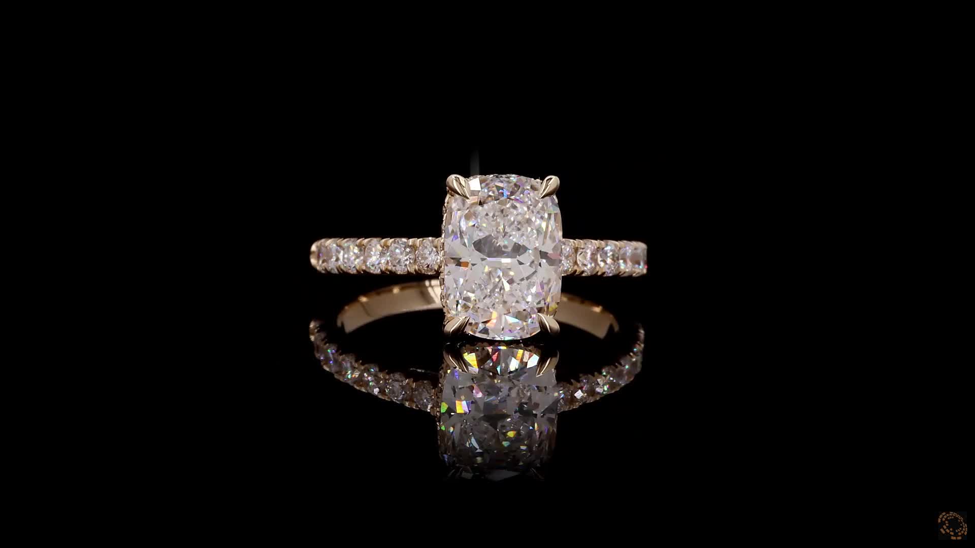 Solitaire Engagement Ring, 14K Yellow Gold, stock GD-2626