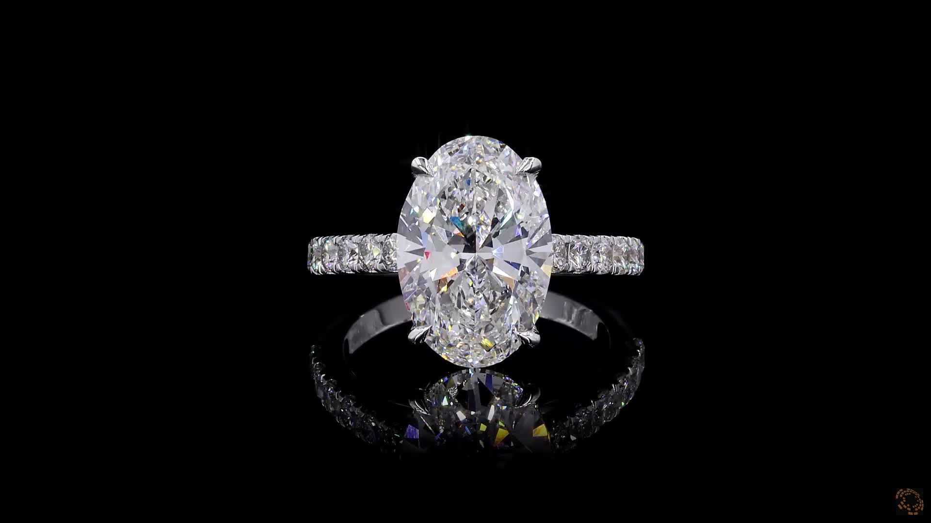 Solitaire Engagement Ring, 14K White Gold, stock GD-2596