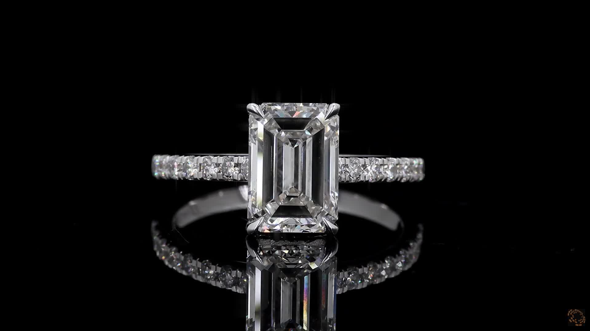 Solitaire Engagement Ring, 14K White Gold, stock 2006798