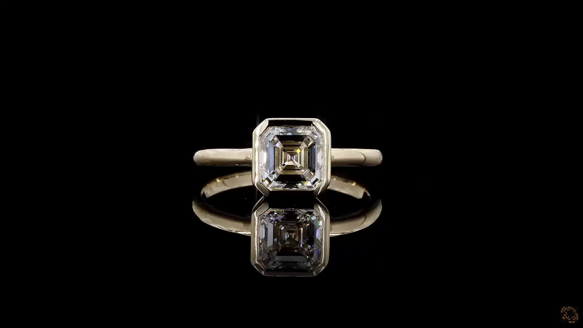 Solitaire Engagement Ring, 14K Yellow Gold, stock 1983582