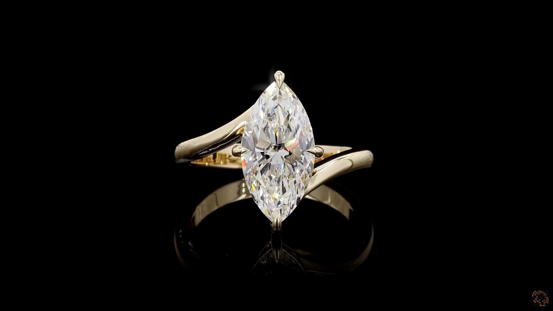 Solitaire Engagement Ring, 14K Yellow Gold, stock 2007898