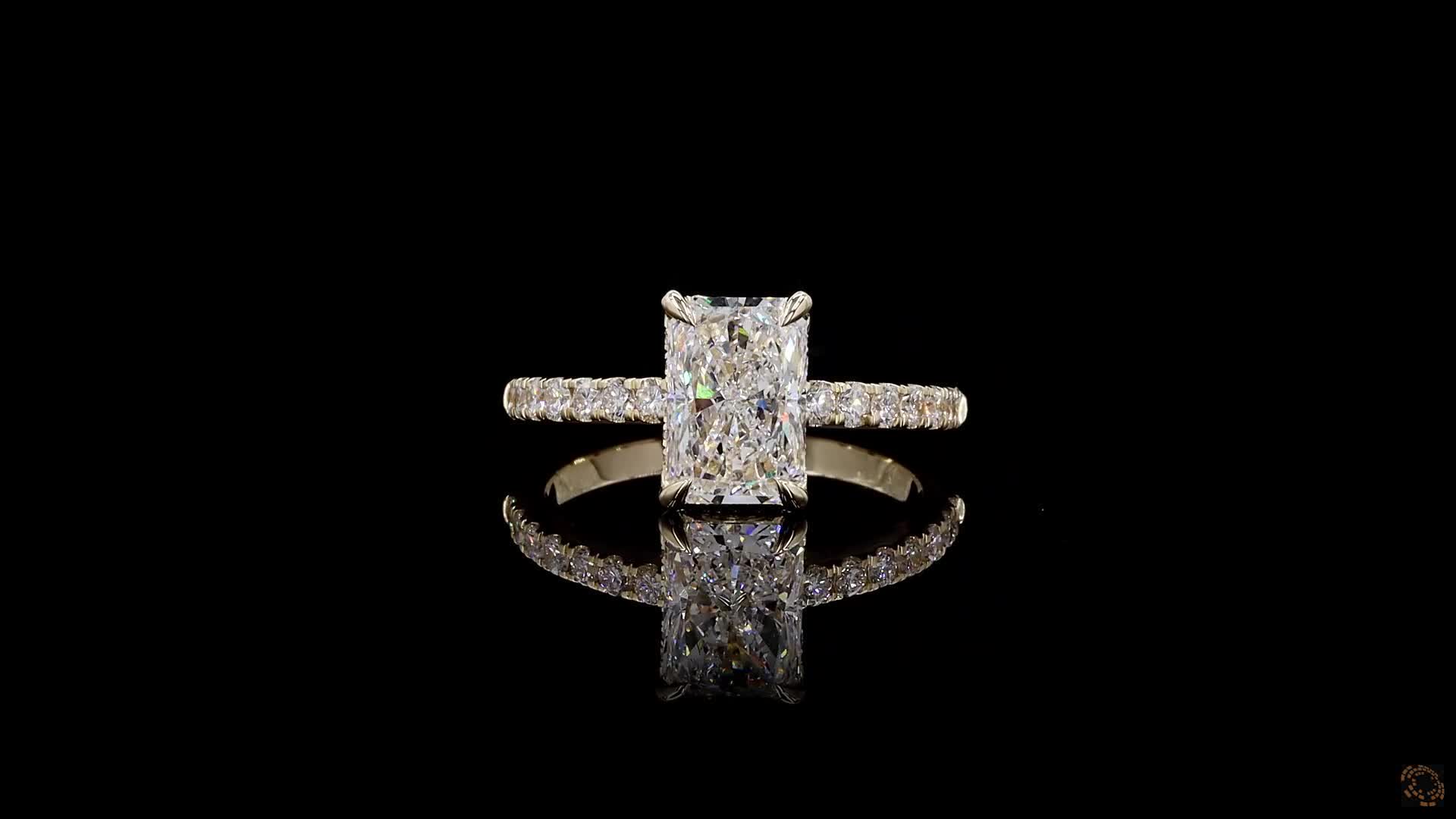 Solitaire Engagement Ring, 14K Yellow Gold, stock GD-2615
