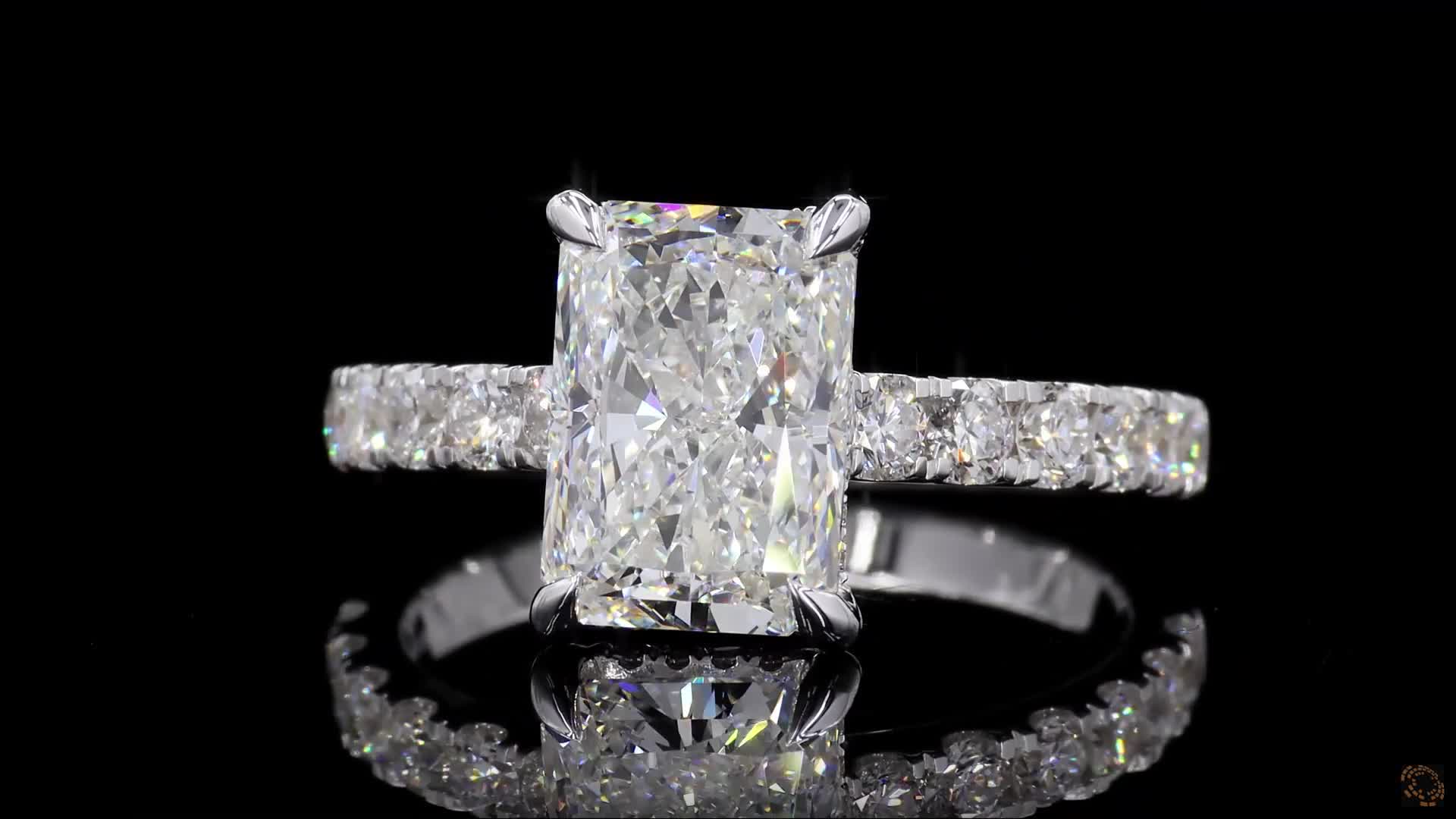 Solitaire Engagement Ring, 14K White Gold, stock GD-2625