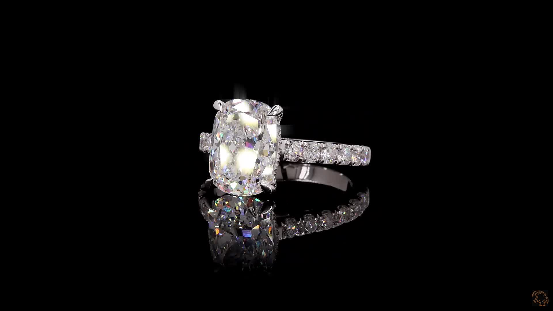 Solitaire Engagement Ring, 14K White Gold, stock GD-2631