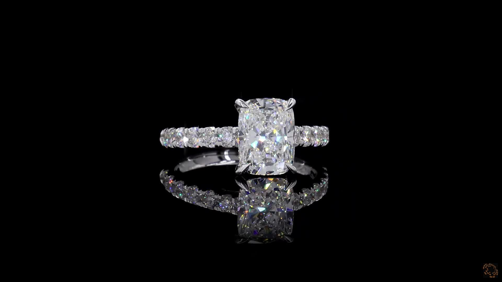 Solitaire Engagement Ring, 14K White Gold, stock GD-2619