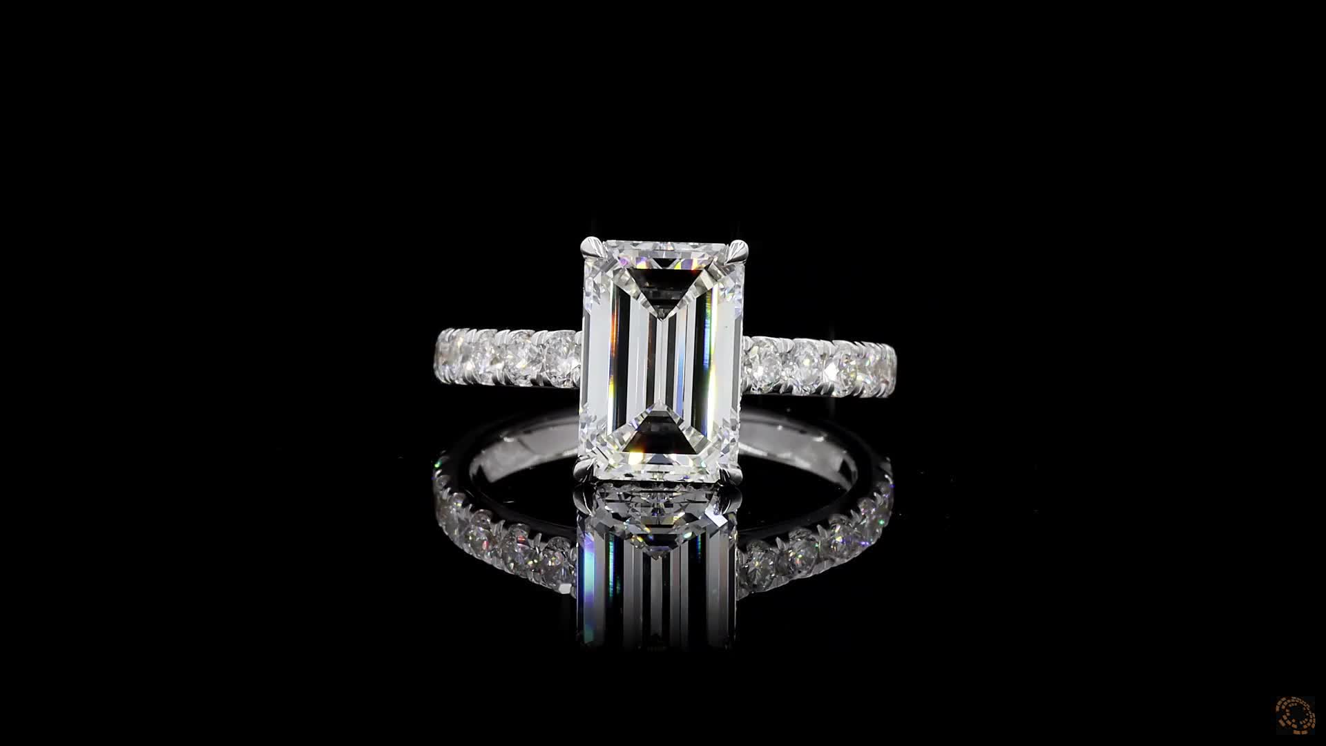 Solitaire Engagement Ring, 14K White Gold, stock GD-2676