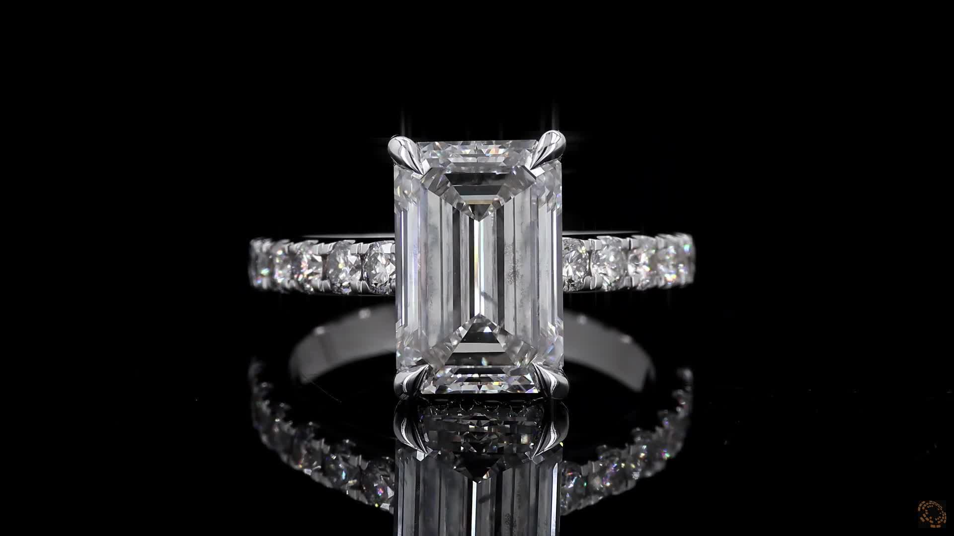 Solitaire Engagement Ring, 14K White Gold, stock GD-2680