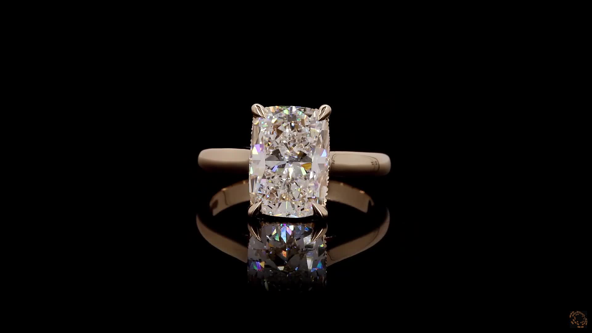 Solitaire Engagement Ring, 14K Yellow Gold, stock GD-2856