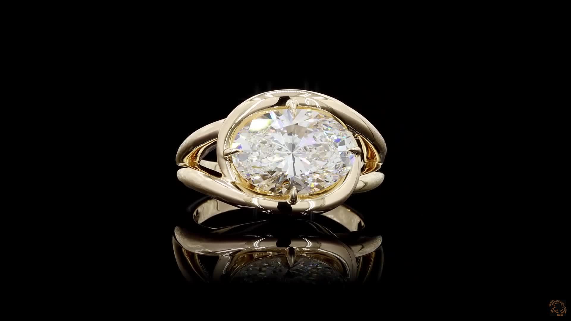 Solitaire Engagement Ring, 14K Yellow Gold, stock 2016839