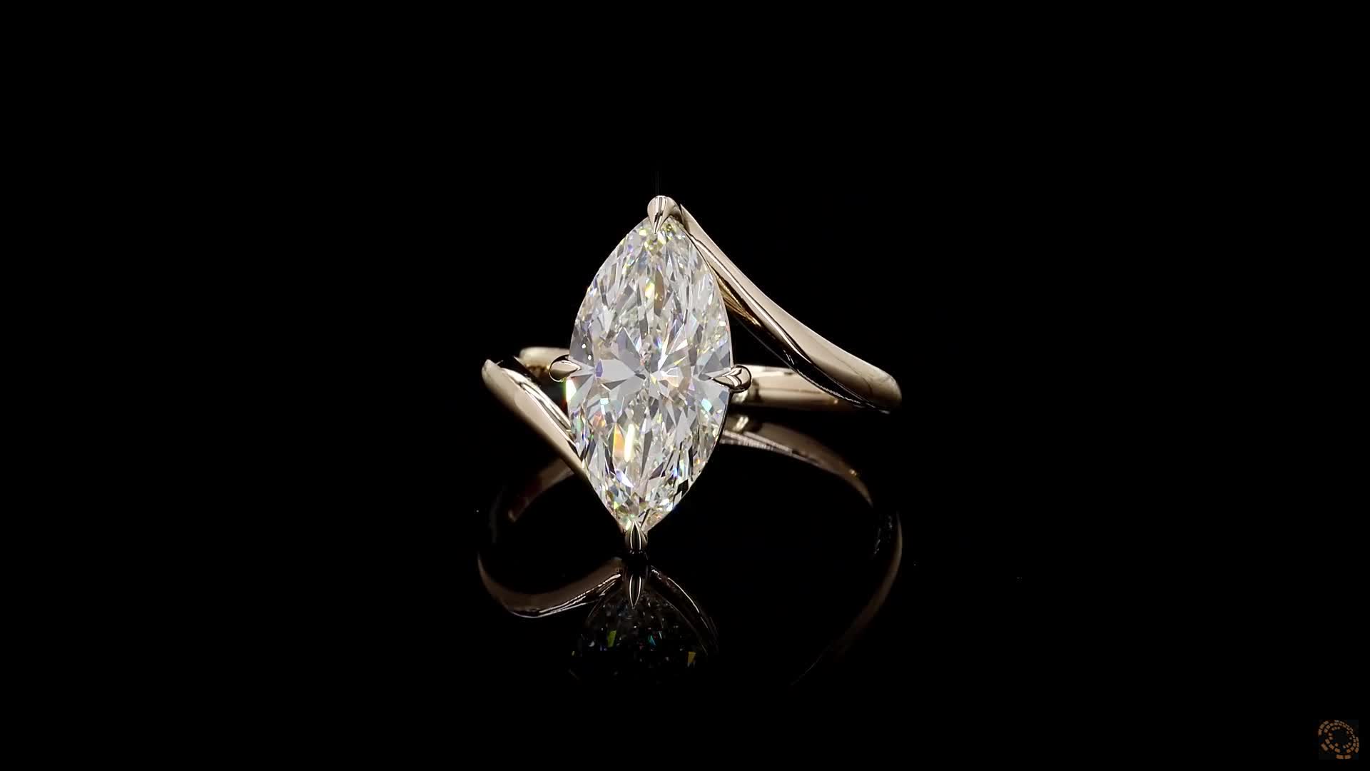 Solitaire Engagement Ring, 14K Yellow Gold, stock 2006799
