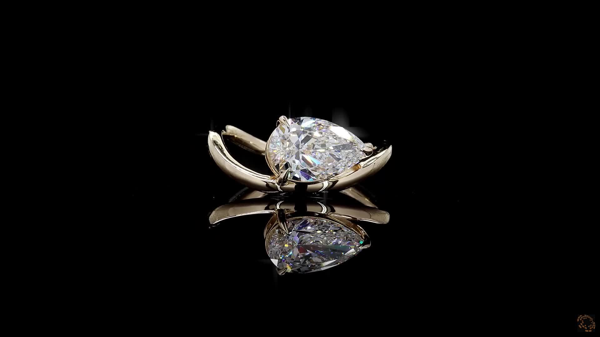 Solitaire Engagement Ring, 14K Yellow Gold, stock 2006800