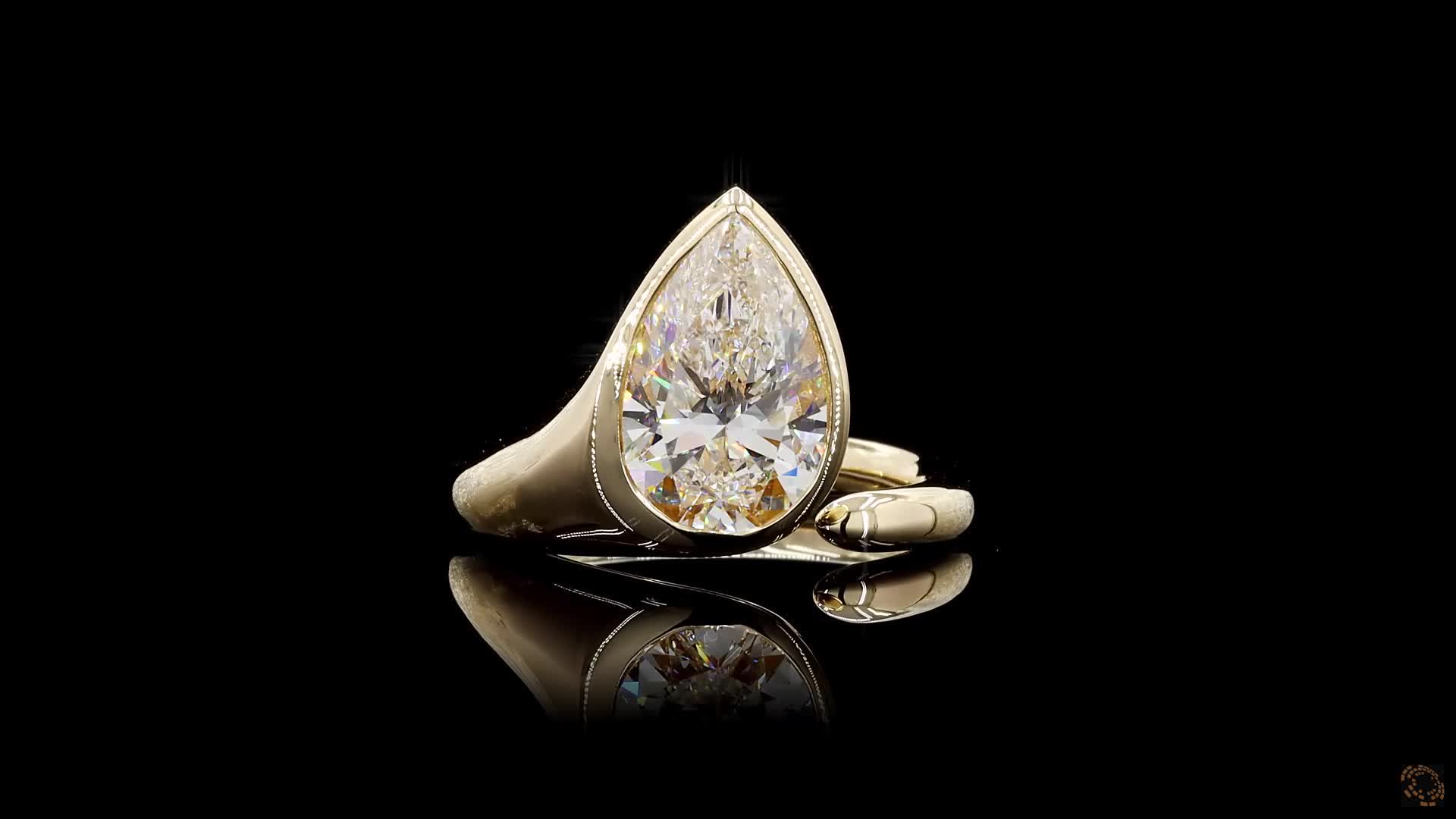 Solitaire Engagement Ring, 14K Yellow Gold, stock 2016836