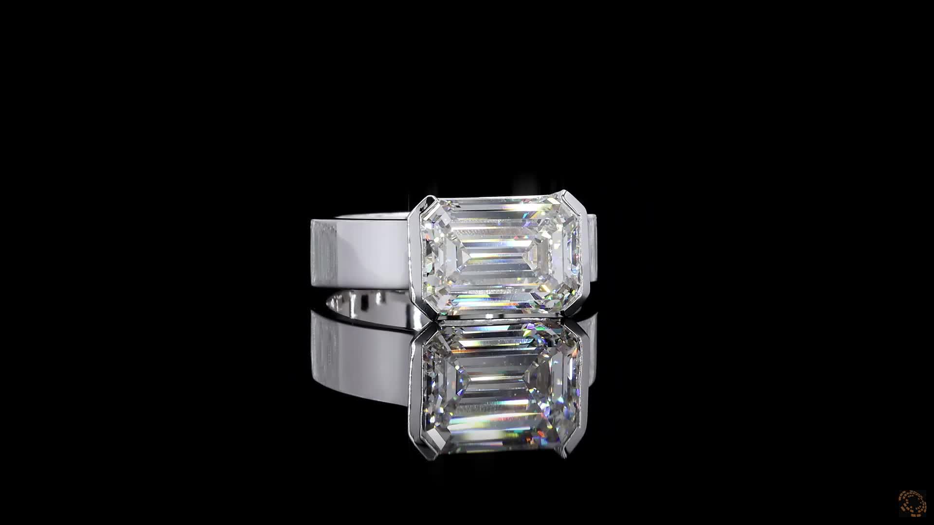Solitaire Engagement Ring, 14K White Gold, stock 2017154
