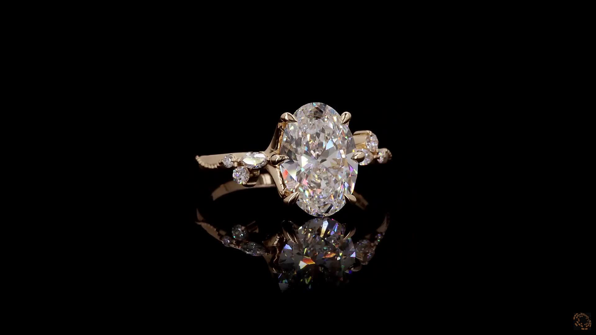 Solitaire Engagement Ring, 14K Yellow Gold, stock GD-3230