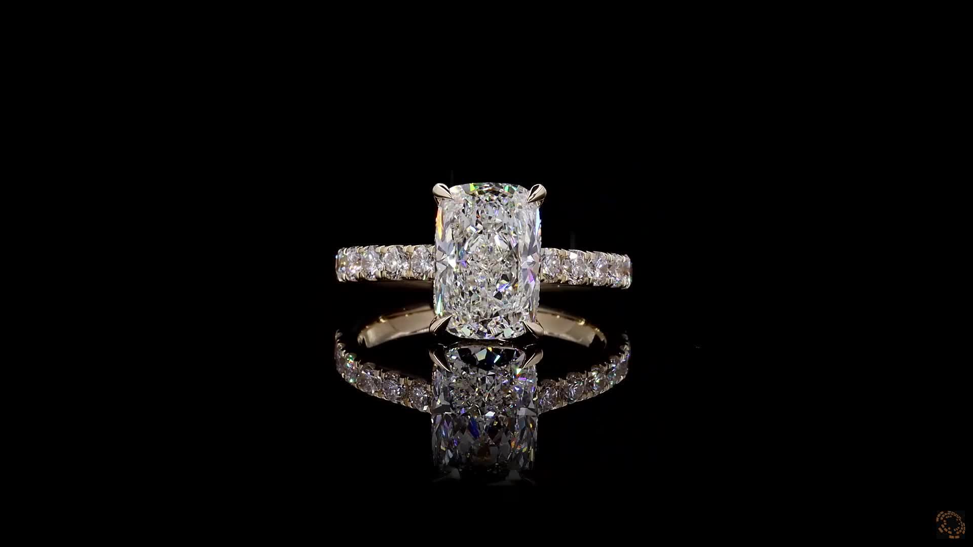 Solitaire Engagement Ring, 14K Yellow Gold, stock GD-2645