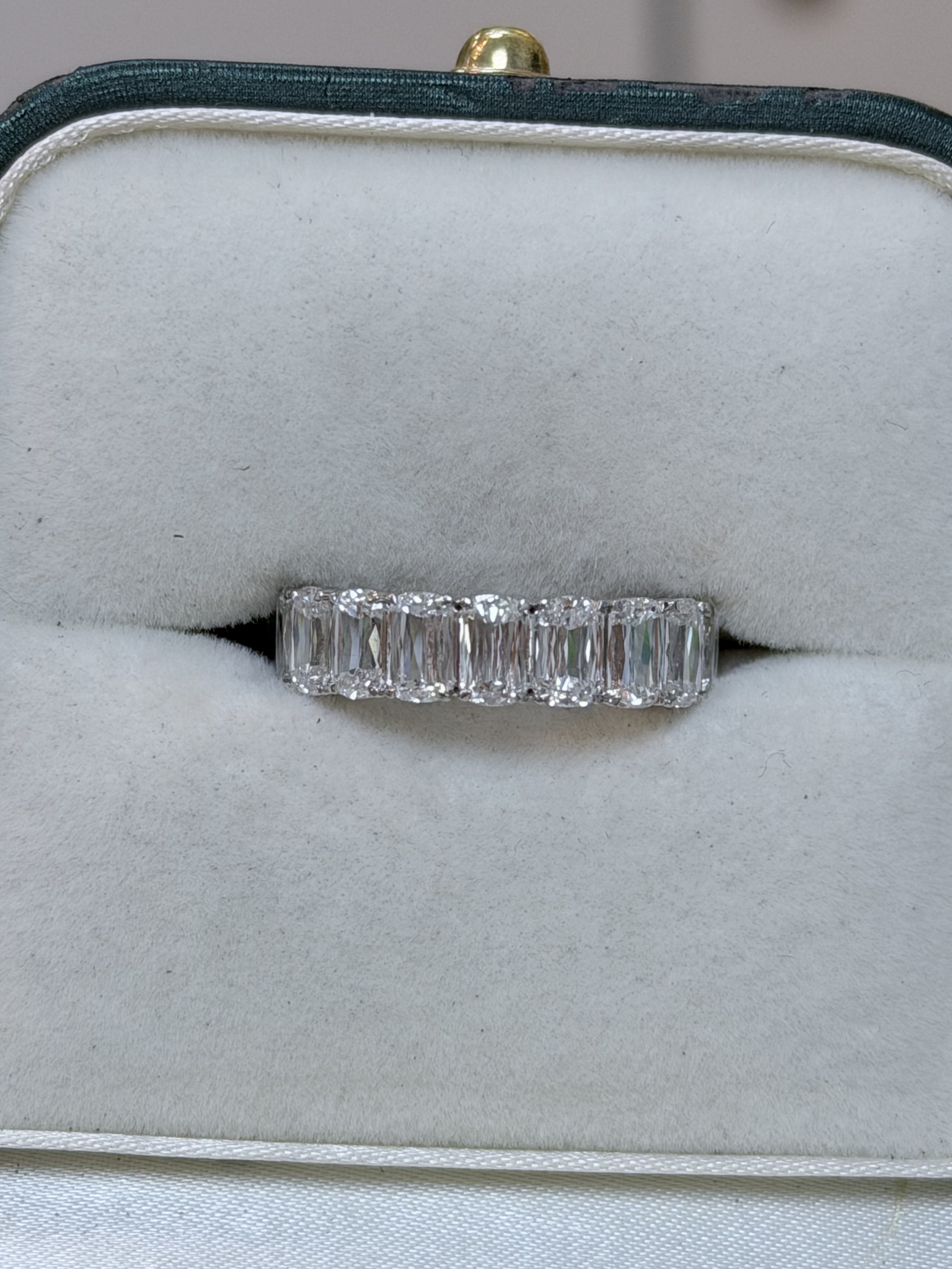 Eternity Band, 14K White Gold, stock EBCR-8-W6.5