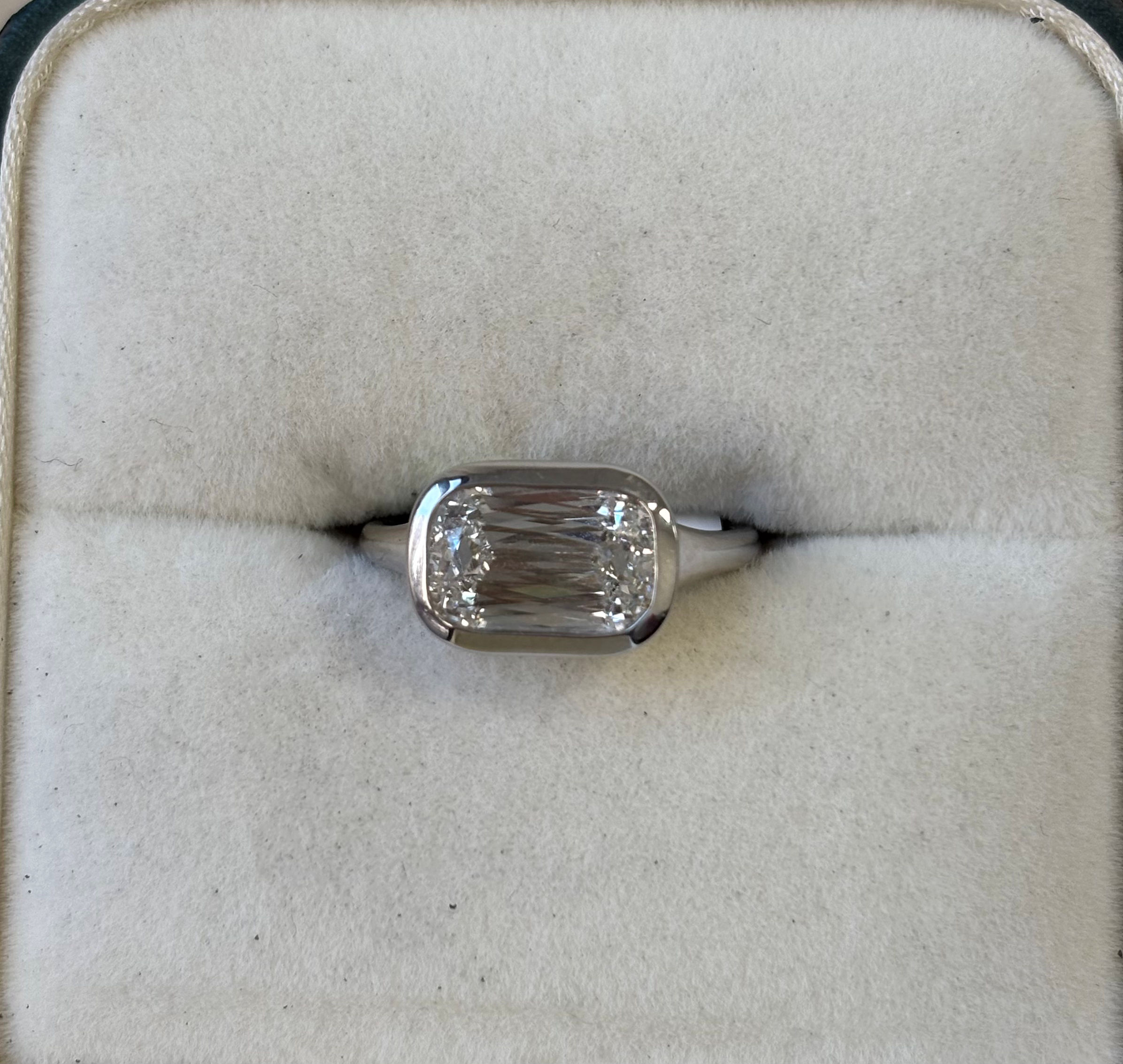 Solitaire Engagement Ring, 14K White Gold, stock ENG00421